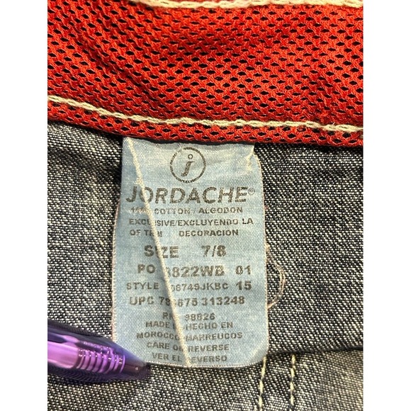 Vintage Jordache Y2K‎ Denim Shorts Belted Festival Skate - Picture 4 of 4